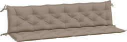 vidaXL - Tuinbankkussens - 2 - st - 200x50x7 - cm - oxford - stof - taupe