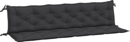 vidaXL - Tuinbankkussens - 2 - st - 200x50x7 - cm - oxford - stof - zwart