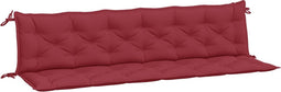 vidaXL - Tuinbankkussens - 2 - st - 200x50x7 - cm - oxford - stof - wijnrood