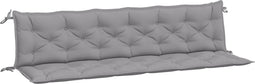 vidaXL - Tuinbankkussens - 2 - st - 200x50x7 - cm - oxford - stof - grijs