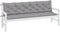 vidaXL - Tuinbankkussens - 2 - st - 200x50x7 - cm - oxford - stof - grijs