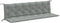 vidaXL - Tuinbankkussens - 2 - st - 200x50x7 - cm - stof - gemêleerd - lichtgrijs