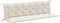 vidaXL - Tuinbankkussens - 2 - st - 200x50x7 - cm - stof - gemêleerd - crèmekleurig