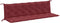 vidaXL - Tuinbankkussens - 2 - st - 200x50x7 - cm - stof - gemêleerd - wijnrood
