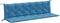 vidaXL - Tuinbankkussens - 2 - st - 200x50x7 - cm - stof - gemêleerd - blauw