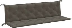 vidaXL - Tuinbankkussens - 2 - st - 200x50x7 - cm - stof - gemêleerd - donkergrijs