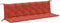 vidaXL - Tuinbankkussens - 2 - st - 200x50x7 - cm - stof - gemêleerd - rood