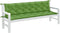 vidaXL - Tuinbankkussens - 2 - st - 200x50x7 - cm - stof - gemêleerd - groen