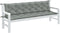 vidaXL - Tuinbankkussens - 2 - st - 200x50x7 - cm - stof - gemêleerd - lichtgrijs