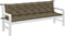 vidaXL - Tuinbankkussens - 2 - st - 200x50x7 - cm - stof - gemêleerd - taupe