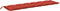 vidaXL - Tuinbankkussens - 2 - st - 200x50x7 - cm - stof - gemêleerd - rood