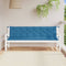vidaXL - Tuinbankkussens - 2 - st - 200x50x7 - cm - stof - gemêleerd - blauw