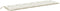 vidaXL - Tuinbankkussens - 2 - st - 200x50x7 - cm - stof - gemêleerd - crèmekleurig