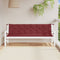vidaXL - Tuinbankkussens - 2 - st - 200x50x7 - cm - stof - gemêleerd - wijnrood