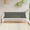 vidaXL - Tuinbankkussens - 2 - st - 200x50x7 - cm - stof - gemêleerd - donkergrijs