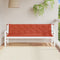 vidaXL - Tuinbankkussens - 2 - st - 200x50x7 - cm - stof - gemêleerd - rood