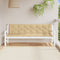 vidaXL - Tuinbankkussens - 2 - st - 200x50x7 - cm - stof - gemêleerd - beige