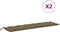 vidaXL - Tuinbankkussens - 2 - st - 200x50x7 - cm - stof - gemêleerd - taupe