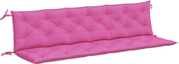 vidaXL - Tuinbankkussens - 2 - st - 200x50x7 - cm - stof - roze