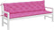 vidaXL - Tuinbankkussens - 2 - st - 200x50x7 - cm - stof - roze