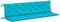 vidaXL - Tuinbankkussens - 2 - st - 200x50x7 - cm - stof - turquoise