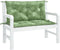vidaXL - Tuinbankkussens - 2 - st - bladpatroon - 100x50x7 - cm - stof