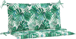 vidaXL - Tuinbankkussens - 2 - st - bladpatroon - 100x50x7 - cm - oxford - stof
