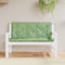 vidaXL - Tuinbankkussens - 2 - st - bladpatroon - 120x50x7 - cm - stof
