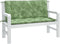 vidaXL - Tuinbankkussens - 2 - st - bladpatroon - 120x50x7 - cm - stof