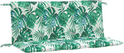 vidaXL - Tuinbankkussens - 2 - st - bladpatroon - 120x50x7 - cm - oxford - stof
