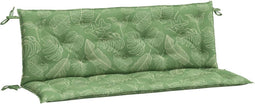 vidaXL - Tuinbankkussens - 2 - st - bladpatroon - 150x50x7 - cm - stof