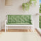 vidaXL - Tuinbankkussens - 2 - st - bladpatroon - 150x50x7 - cm - stof