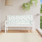 vidaXL - Tuinbankkussens - 2 - st - bladpatroon - 150x50x7 - cm - stof
