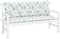 vidaXL - Tuinbankkussens - 2 - st - bladpatroon - 150x50x7 - cm - stof