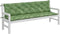 vidaXL - Tuinbankkussens - 2 - st - bladpatroon - 200x50x7 - cm - stof