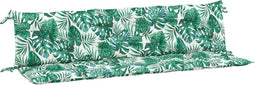 vidaXL - Tuinbankkussens - 2 - st - bladpatroon - 200x50x7 - cm - oxford - stof