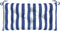 vidaXL - Tuinbankkussens - 2 - st - gestreept - 100x50x7 - cm - stof - wit - en - blauw