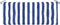 vidaXL - Tuinbankkussens - 2 - st - gestreept - 120x50x7 - cm - stof - wit - en - blauw