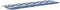 vidaXL - Tuinbankkussens - 2 - st - gestreept - 200x50x7 - cm - stof - wit - en - blauw