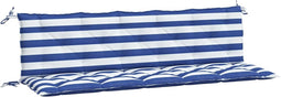 vidaXL - Tuinbankkussens - 2 - st - oxford - stof - gestreept - wit - en - blauw