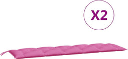 vidaXL - Tuinbankkussens - 2 - st - oxford - stof - roze