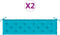 vidaXL - Tuinbankkussens - 2 - st - oxford - stof - turquoise