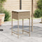 vidaXL - Tuinbarkrukken - 2 - st - met - kussens - poly - rattan - beige