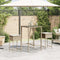 vidaXL - Tuinbarkrukken - 2 - st - met - kussens - poly - rattan - beige