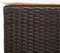 vidaXL - Tuinbarkrukken - 2 - st - met - kussens - poly - rattan - bruin