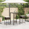 vidaXL - Tuinbarkrukken - 2 - st - met - kussens - poly - rattan - bruin