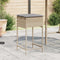 vidaXL - Tuinbarkrukken - 2 - st - met - kussens - poly - rattan - beige