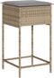 vidaXL - Tuinbarkrukken - 2 - st - met - kussens - poly - rattan - beige