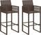 vidaXL - Tuinbarkrukken - 2 - st - poly - rattan - bruin