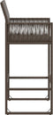 vidaXL - Tuinbarkrukken - 2 - st - poly - rattan - bruin